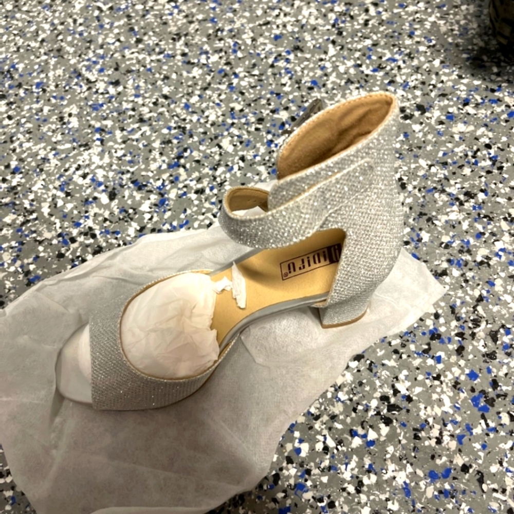 IDIFU, 7.5, Silver Glitter